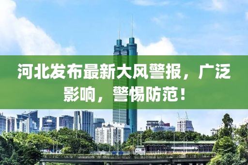 河北发布最新大风警报，广泛影响，警惕防范！