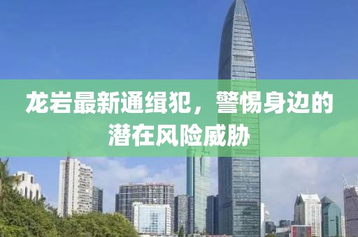 龙岩最新通缉犯，警惕身边的潜在风险威胁