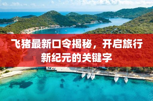 飞猪最新口令揭秘，开启旅行新纪元的关键字