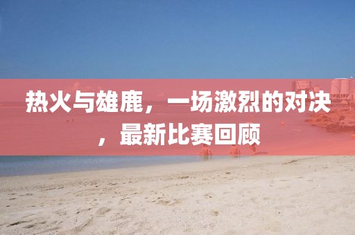 热火与雄鹿，一场激烈的对决，最新比赛回顾