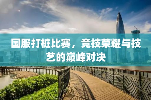 国服打桩比赛，竞技荣耀与技艺的巅峰对决