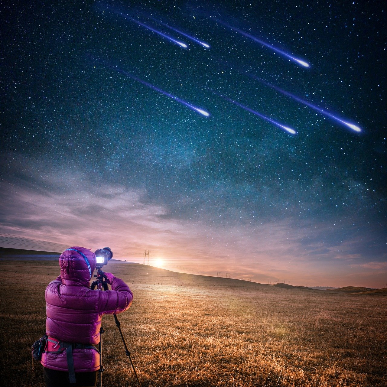 四月明星宣传海报图片，展现璀璨星光之夜